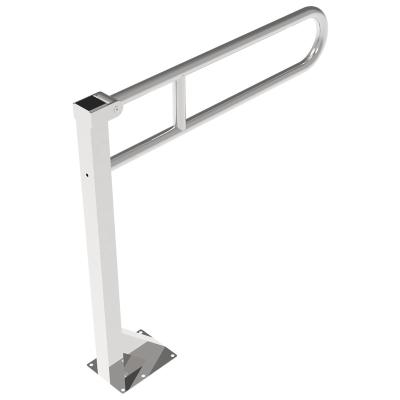 China Modern Polish Stainless Steel Hospital Toilet Flip Up Grab Bar For Handicapped for sale