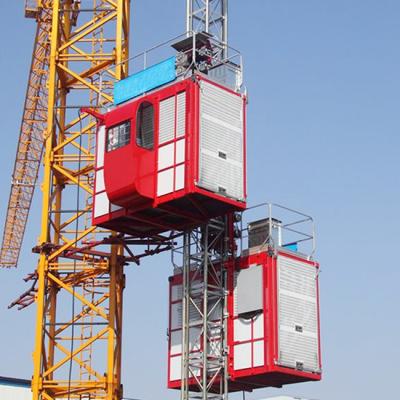 China SC200/200 TD Building Construction Hoist Building Hoist Crane Double Cage Materials Lift Tower Crane Construction Lift for sale