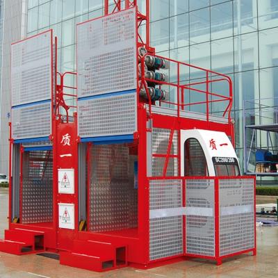 China Building Construction SC 100 Cage Double 2 Ton Building Construction Elevator for sale