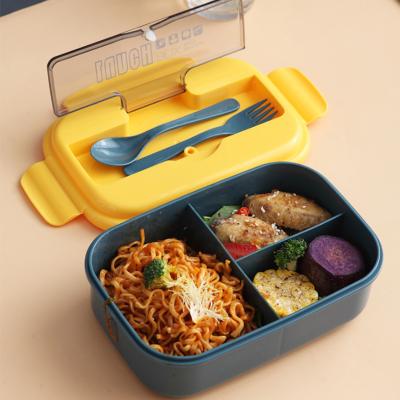 China Plastic Square Bento Lunch Box Kids Eco - Friendly Microwavable for sale