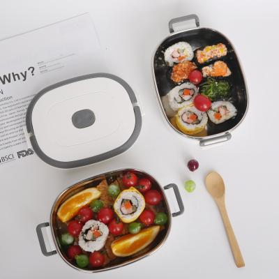 China SS201 Sustainable Inside Lunch Box Storage Boxes Food Container High Quality Korean Eco - Friendly Lunch Box for sale