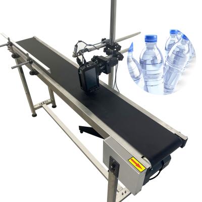 China Oil Resistant Faith Inkjet Printing Barcode Date Time Automatic Conveyor Stainless Steel Small Belt Conveyor Belt For Inkjet Printer for sale