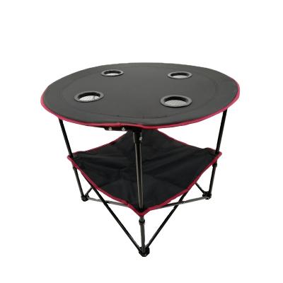 China Modern Easy To Carry Lightweight Black Travel Folding Outdoor Canvas Picnic Table for sale