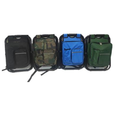 China Backpack Collapsible Folding Chair with Cooler Bag for Fishing Camping and Outing for sale