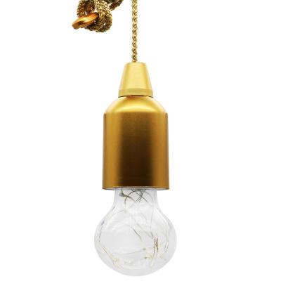 China Decorative Portable ABS+PC LED String Light Pull On A Traction-Rope For Kids Room Dorm Room Outdoor Reading Lamp for sale