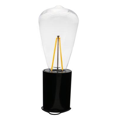 China ABS PC Plastic Base Bulb 1W Led Hanging Bedside Lamp 18500 Battery Power Table Light for sale