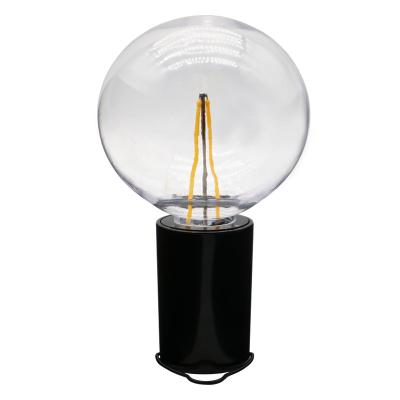 China Modern ABS Bedside Table Lamp Black Base Bedroom Home Decoration Lamp Night Light for sale