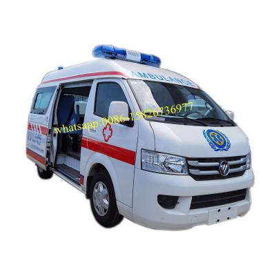 China Export foton gasoline plant stretcher rescue emergency ambulance car diesel medical price 4K22D4 for sale