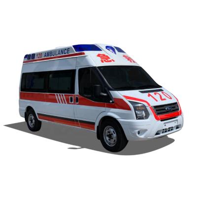 China Steel Fabricated Outstanding House Design Ford Transit v348 Negative Pressure Ambulance Vehicle for sale