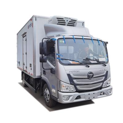 China Fiberglass Reinforce Foton King 6ton Thermo Meat Milk Transport 5ton Food Refrigerator Freezer Truck Sale in Chile for sale