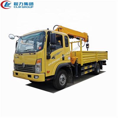 China TRUCK CRANE CDW 4x2 5 Ton Truck Mounted Crane And Drilling Rig Truck 3m x DN40 for sale