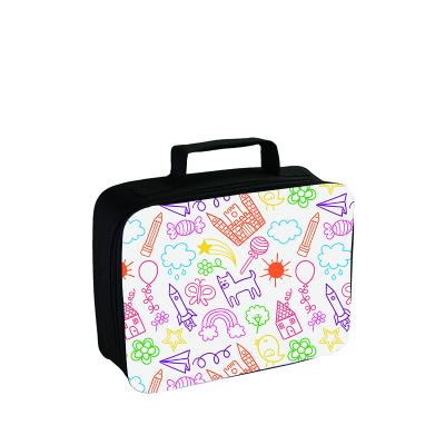 China Eco - Friendly Sublimation White Insulated Lunch Bag For Kids for sale