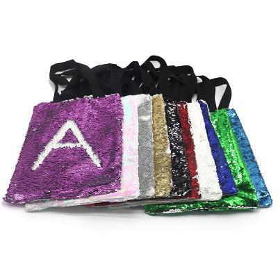 China Folding Reversible Magic Blank Sequin Sublimation Shopping Bag Tote Bag for sale