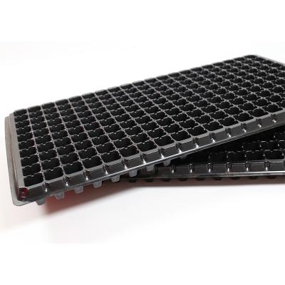 China Foldable Depth Plastic Seed Flat Growing Vegetables 128 Cell PP Sprouting Tray For Sprouting Vegetable for sale