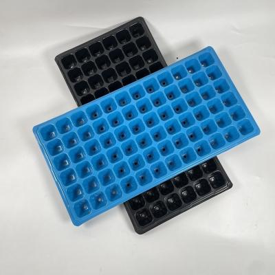 China Wholesale 72 Cell Plant Growing Tray Germination Tray Hydroponic Seeding Tray Rectangle Plastic China Factory Vegetables for sale