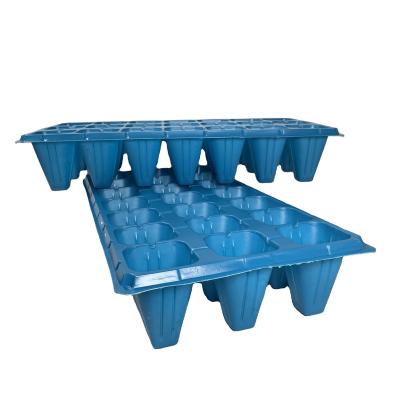 China Vegetable Propagation Tray Root Seed Black Initiator 24 Cell Nursery Trays and Lids Plant Growing Plastic All-Season Customized for sale