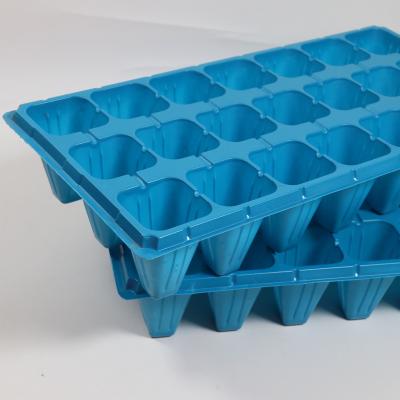 China Biodegradable Garden Vegetables Plant Nursery Tray Seed Plastic Sprout Dish for sale