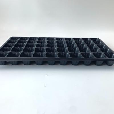 China Black Plastic 50 Cell Plant Nursery Tray Plastic Growing Trays for sale