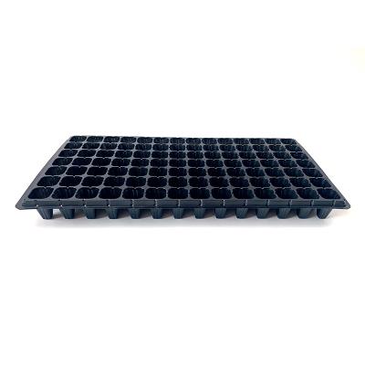 China Wholesale Black Vegetable Plant Hydroponics Controlled Black Plastic Tray Nursery Container for sale