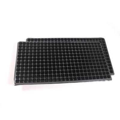 China Vegetables 98 Cell PET Plastic Seed Hold Starting Grow Germination Tray For Greenhouse Vegetable Nursery for sale