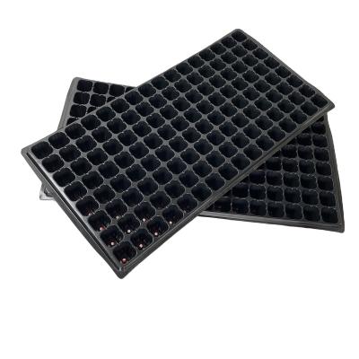 China Vegetables Black Garden Seed Starter Grow Trays Seedling Tray For Greenhouse For Agriculture for sale