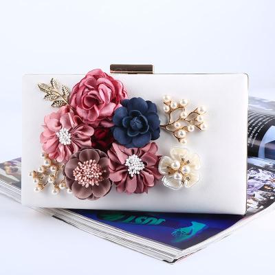 China Clutch Handbags Wholesale Designer Handbag Ladies Flower Evening Bag for sale