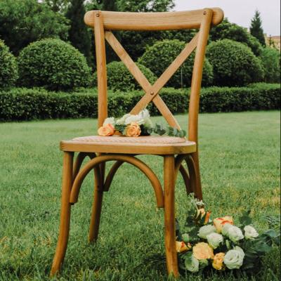 China X back chair modern antique classic classic chair back with or cushion /crossback chair with rattan seat for sale