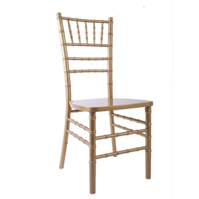 China Wholesale Wooden Color Tifany Chiavari Chair Gold From China Solid Wood for sale