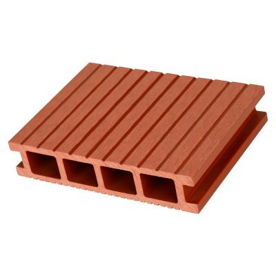 China Anti-water Exterior Wood Plastic Composite Decking Flooring Co-extruded Color Engineered Flooring for sale