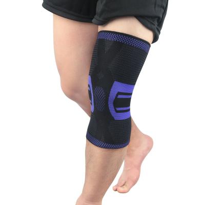 China Comfortable Breathe Non Slip Protective Knitted Breathable Pad Fitness Squat Knee Support Elastic Bracing for sale