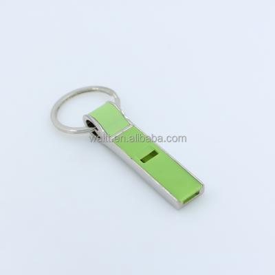 China Promotion Gift Personalized Custom Engraved Keychain Logo Whistles Sports Metal Whistle for sale