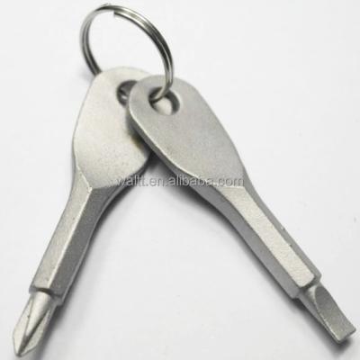 China Souvenir Mini Tool Screwdriver Keychains Pocket Tool Key Chain Key Ring for sale