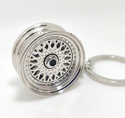 China Metal Wheel Hub Key Chain BBSRS Auto Part Turbo Key Chain for sale