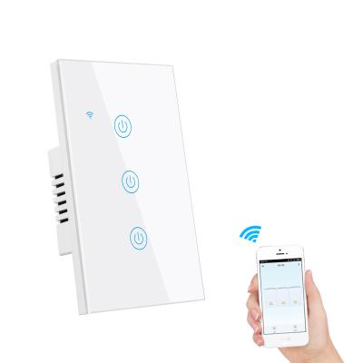 China EU 1Gang Smart Wireless Glass Wall Touch Light Outdoor Tuya ZigBee Control Electric Switch DS-124-1 for sale