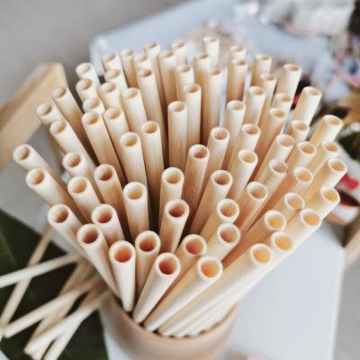 China Straw Bamboo Peeled Straws Reusable Biodegradable Drinkable Viable for sale