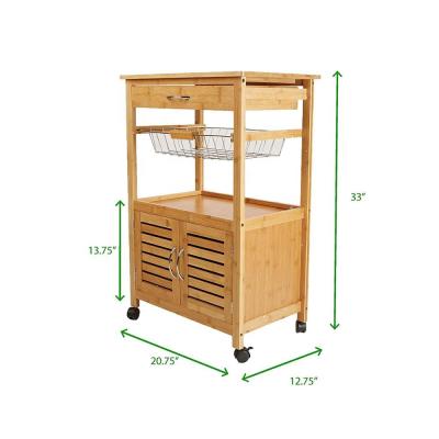 China Healthy High Quality Kitchen Cart With Basket For Utility Rack Organizer for sale