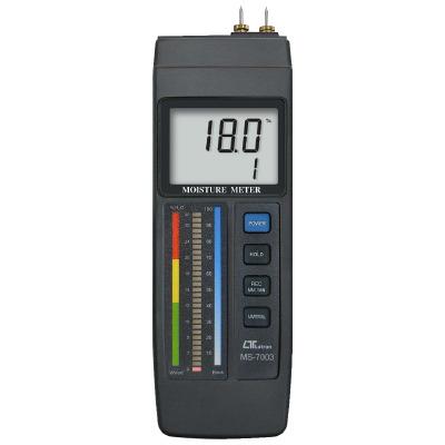 China Original Portable LED + LCD Digital Humidity Meter Lutron MS-7003 Hygrometer Cardboard Concrete Wooden Material Tester 52*37mm for sale