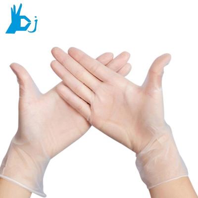 China Smooth Powder Free Disposable Clear Vinyl Gloves for sale