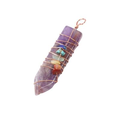 China CLASSIC Hot Selling Natural Stone Classic Type Quartz Marble Shape Beauty Crystal Pendant for sale