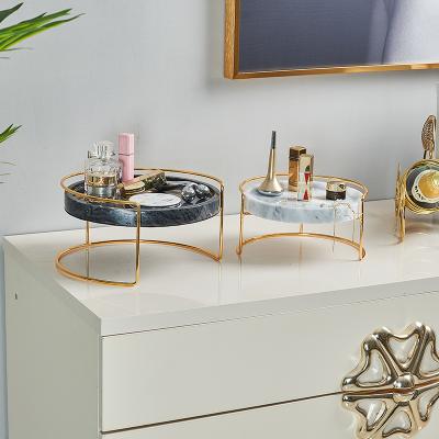 China Family C Bathroom Storage Rack Shelf Storage Cosmetic Rack In Multifunctional Marble Cosmetic Storage Box for sale