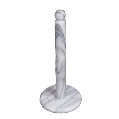 China China paper towel holder made of natural black and white marble applicable to family and hotel for sale