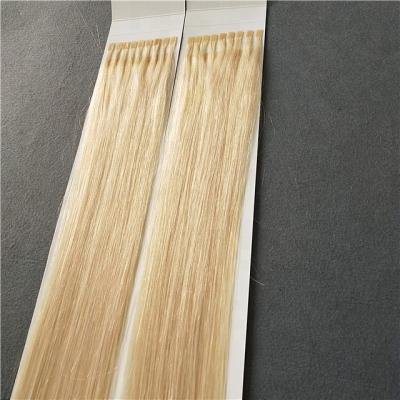 China New Style Hair Products 100% Hair Extension Silky Straight Remy Human Hair Flat Tip Hair Blonde Wave Color for sale