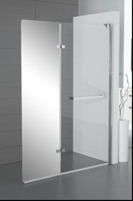 Chine 2 imperméables articulés Frameless de pliage fumés par panneau de portes en verre de douche à vendre