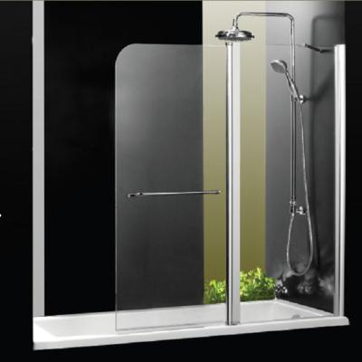 China 1000 X 1400 Over Bath Folding Shower Screens Frameless Aluminum Alloy Profile for sale