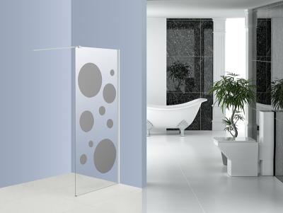 China Round Pattern Walk In Shower Units Shower Frameless Glass Enclosures for sale