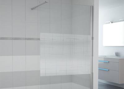 China Frost 8MM Tempered Glass Shower Enclosures Walk In EN12150 CCC Certificated for sale