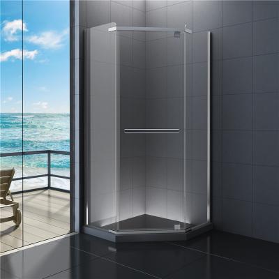 China Recintos de la ducha del cuarto de baño del diamante, cabina de cristal clara 900 x 900 de la ducha en venta