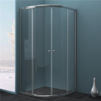 Chine clôture coulissante en verre de douche de 4mm Transparant, à moitié autour de kit de douche à vendre