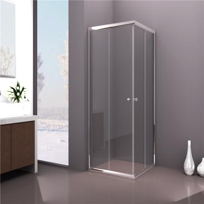 China Cabina cuadrada de la ducha de la puerta deslizante, recinto de cristal claro moderado de la ducha en venta