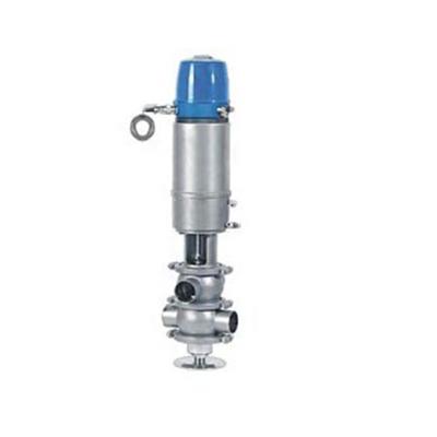 China SS304 General Sanitary Stainless Steel Double Seat Mix Proof Valves for sale